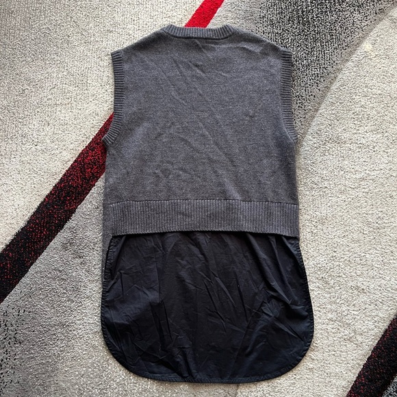 DKNY Pure Merino Wool Sweater Vest Tunic Top - Picture 3 of 4